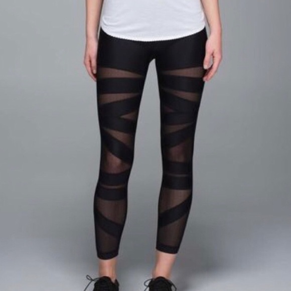 lululemon mesh black leggings